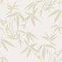 Beige Bambusblätter Tapete von Origin Wallcoverings, Dekorative Tapete.