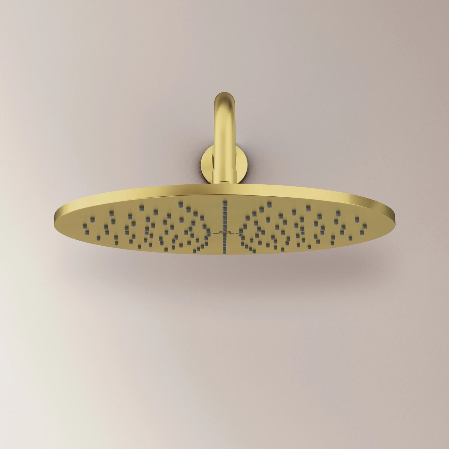 Ideal Standard Kopfbrause Idealrain Atelier, rund, Ø300 mm, gebürstetes Gold.