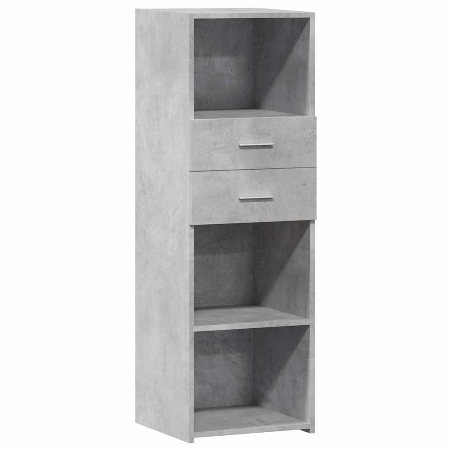 vidaXL Highboard Betongrau 40x42,5x124 cm Holzwerkstoff 846162 günstig online kaufen
