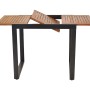 Merxx Siena Ausziehtisch, Akazienholz, graphitfarbenes Gestell, Teil des 3-tlg. Gartenmöbel-Sets.