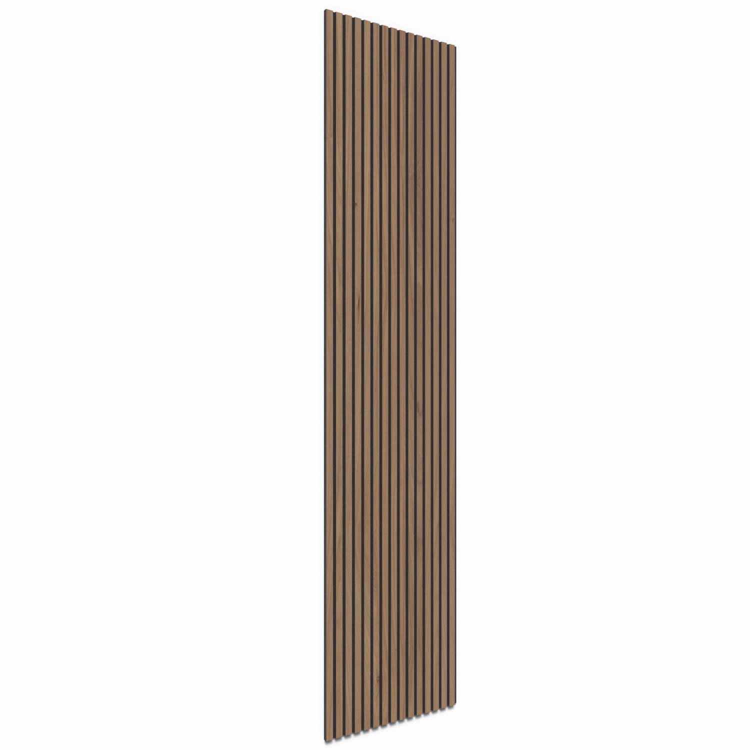 Akustikpaneel Wandverkleidung Walnuss Natur MDF Akustikfilz Schwarz 240 cm FSC®