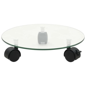 vidaXL Pflanzenroller 4 Stk 28 cm Hartglas Rund 3144028