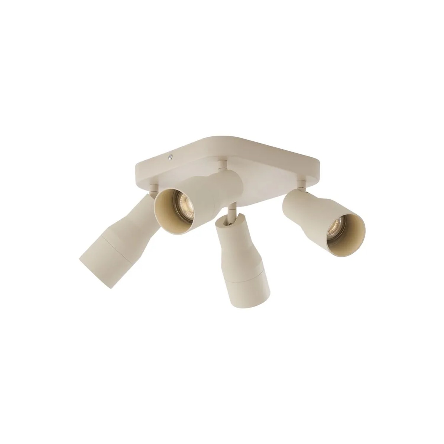 QAZQA Beige GU10 Deckenstrahler 50 mm Quadratisch 4 Flammig Stanley