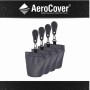 Aerocover Sandsäcke, 4er Set in Anthrazit, zur Beschwerung von Schutzhüllen für Gartenmöbel.