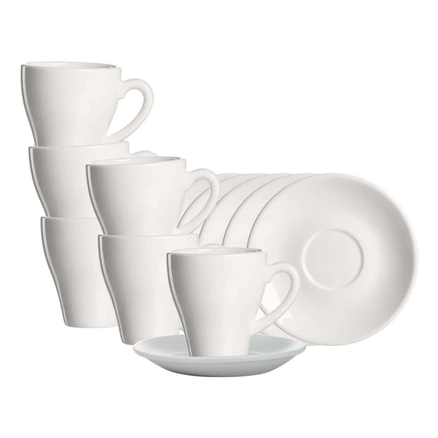 Ritzenhoff & Breker Bari Kaffeebecher mit Untertassen 300 ml 6er Set