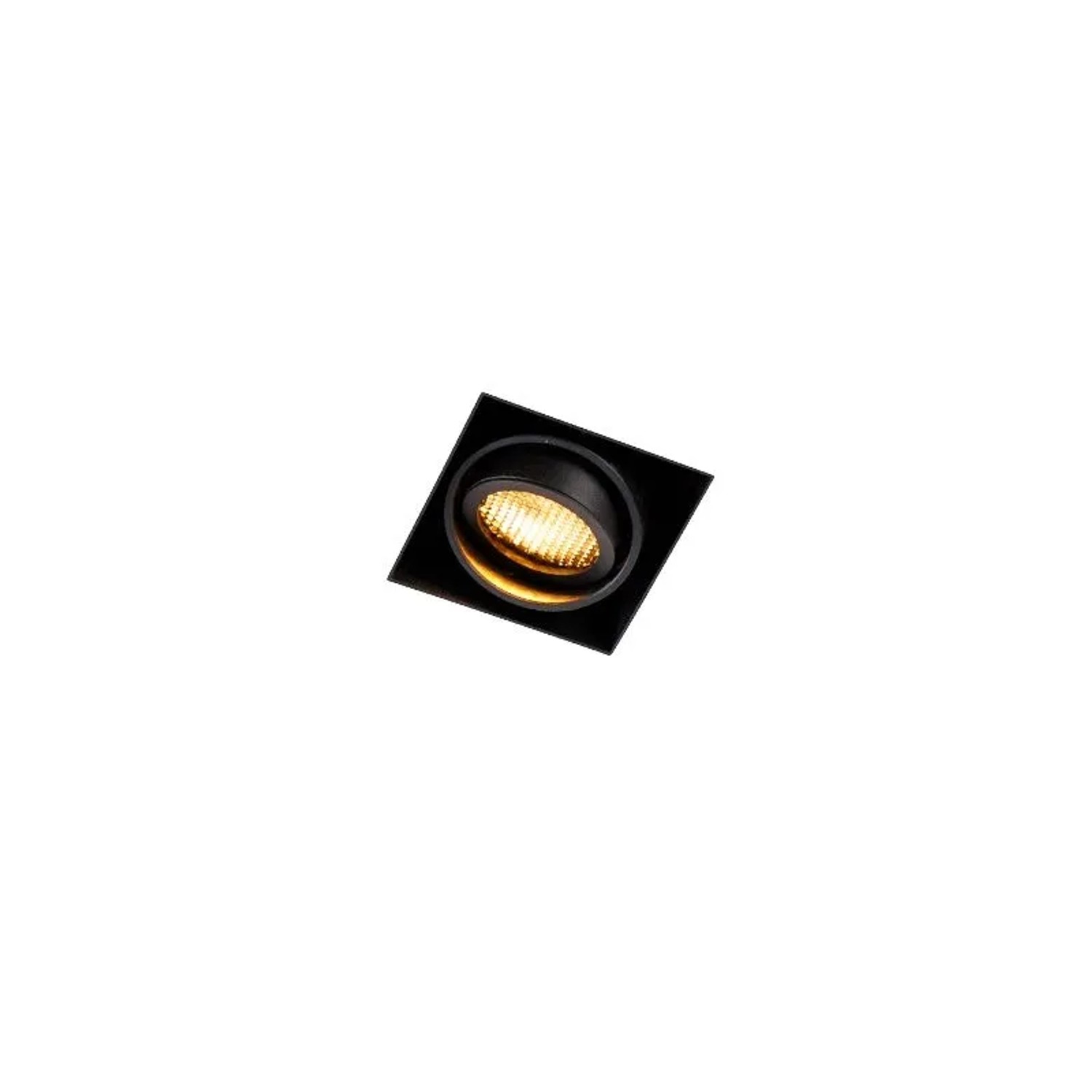 QAZQA Einbaustrahler Schwarz Kippbar und Drehbar Trimless Oneon Honey