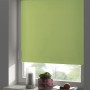 Gardinia EasyFix Rollo Thermo, 90x210 cm, Apfelgrün, am Fenster montiert.