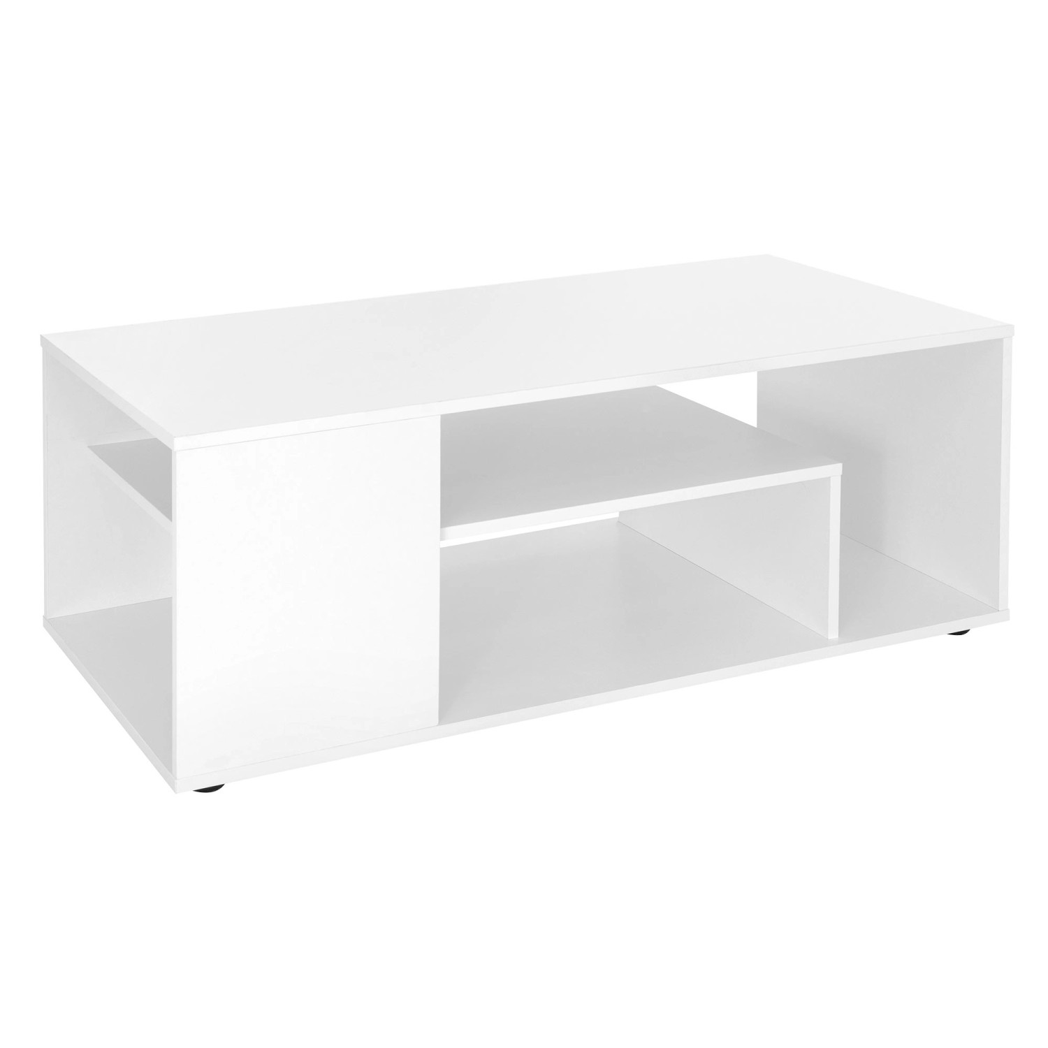 ML-Design Couchtisch Weiß 110x50x41cm Wohnzimmertisch aus Holz günstig online kaufen