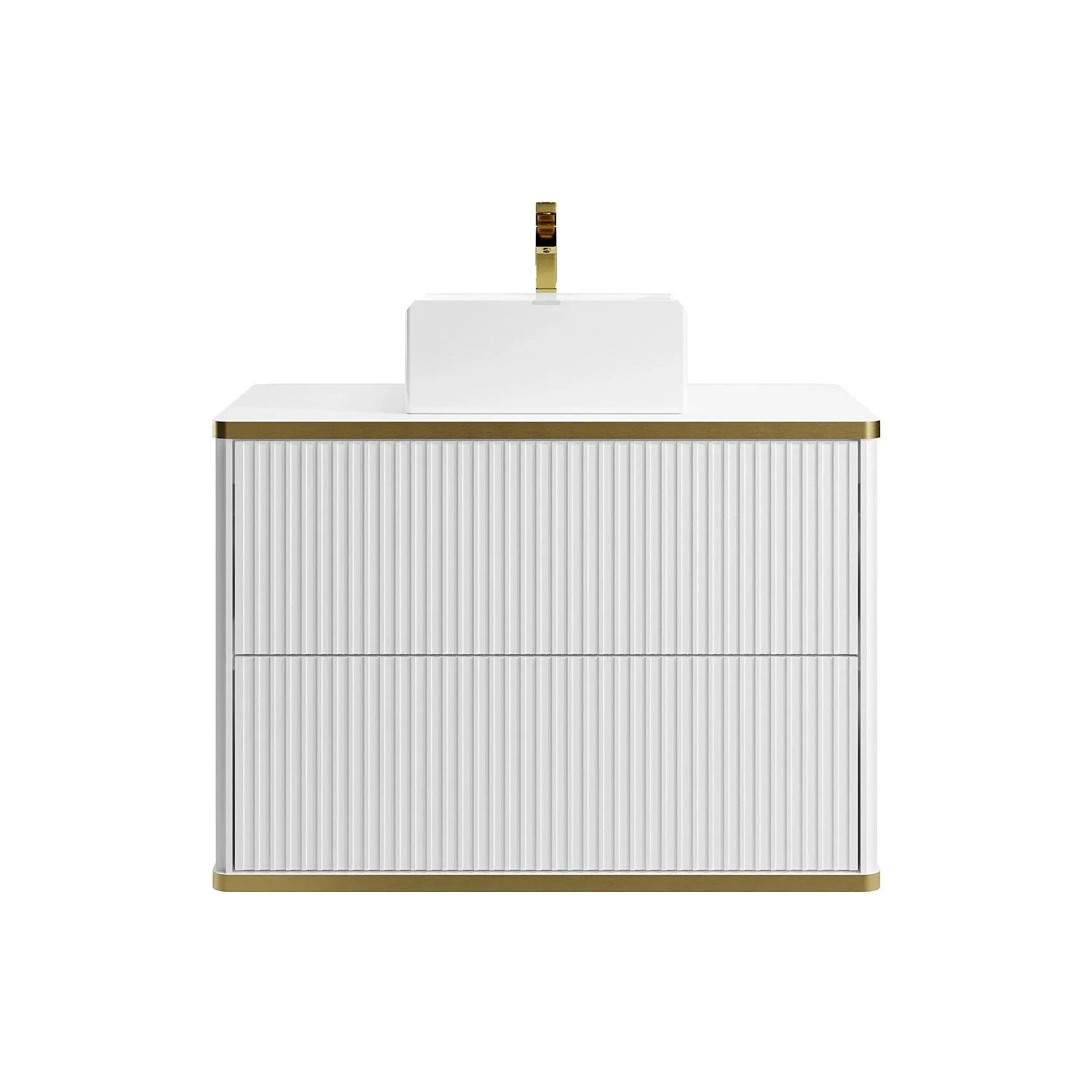 Vente-unique Einzelwaschtisch Keliza Weiß 80 cm