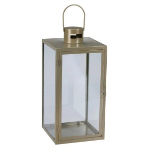 Mojawo 2er XXL Set Gartenlaterne Windlicht Laterne Laternen Metalllaterne Set Dekoration Außen Metall Olivgrün  ca. H30, 41cm