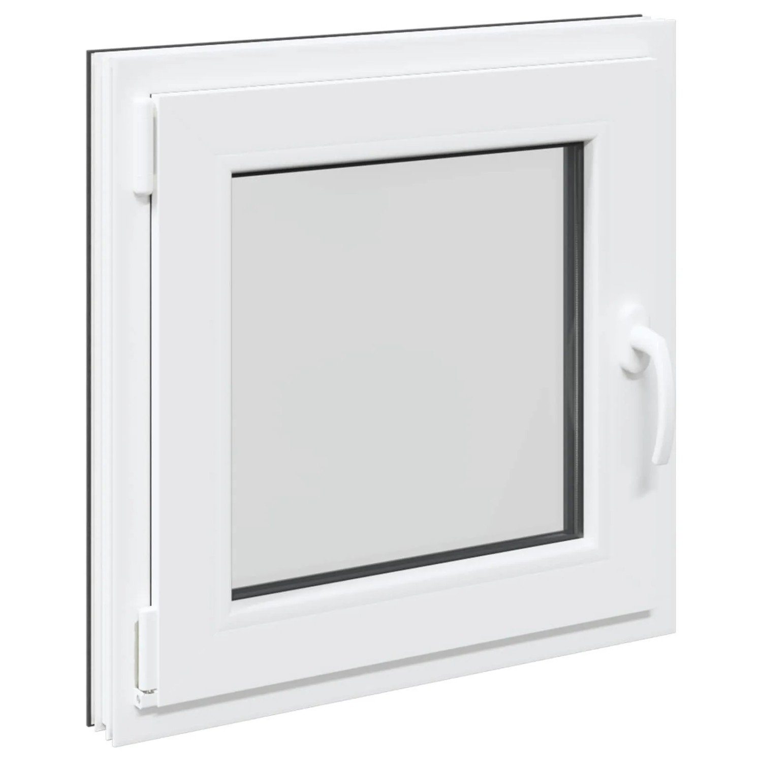 vidaXL Kellerfenster RISOR Anthrazit 50 x 50 cm PVC und Glas 42047268