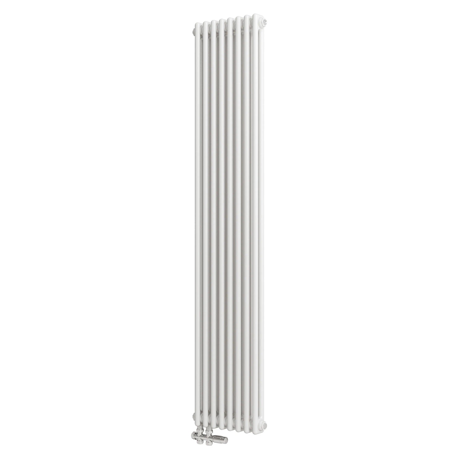 Duschparadies Traditioneller Heizkörper 1800 x 380 mm 1178W Doppellagig Gusseisenstil Weiß