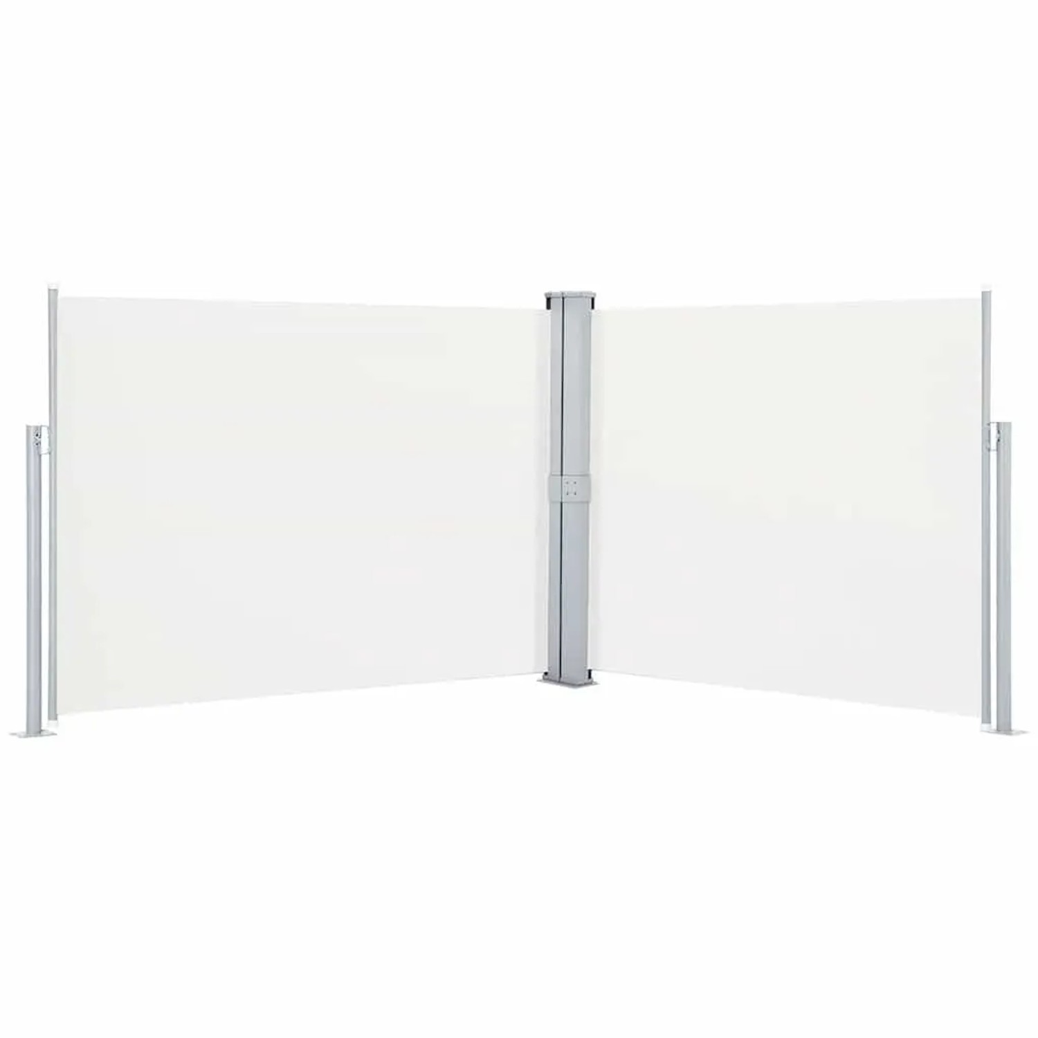 vidaXL Ausziehbare Seitenmarkise Creme 140 x 1000 cm 48485