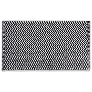 ProHome Teppich Black & White, 50x80 cm, mit Pfeilmuster. Fußmatte für Innenräume.