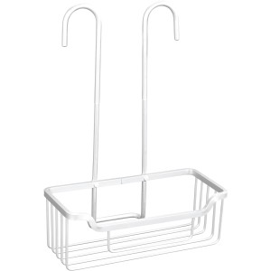 Wenko Duschregal Milo, weißes Aluminium, zum Einhängen an die Duscharmatur.