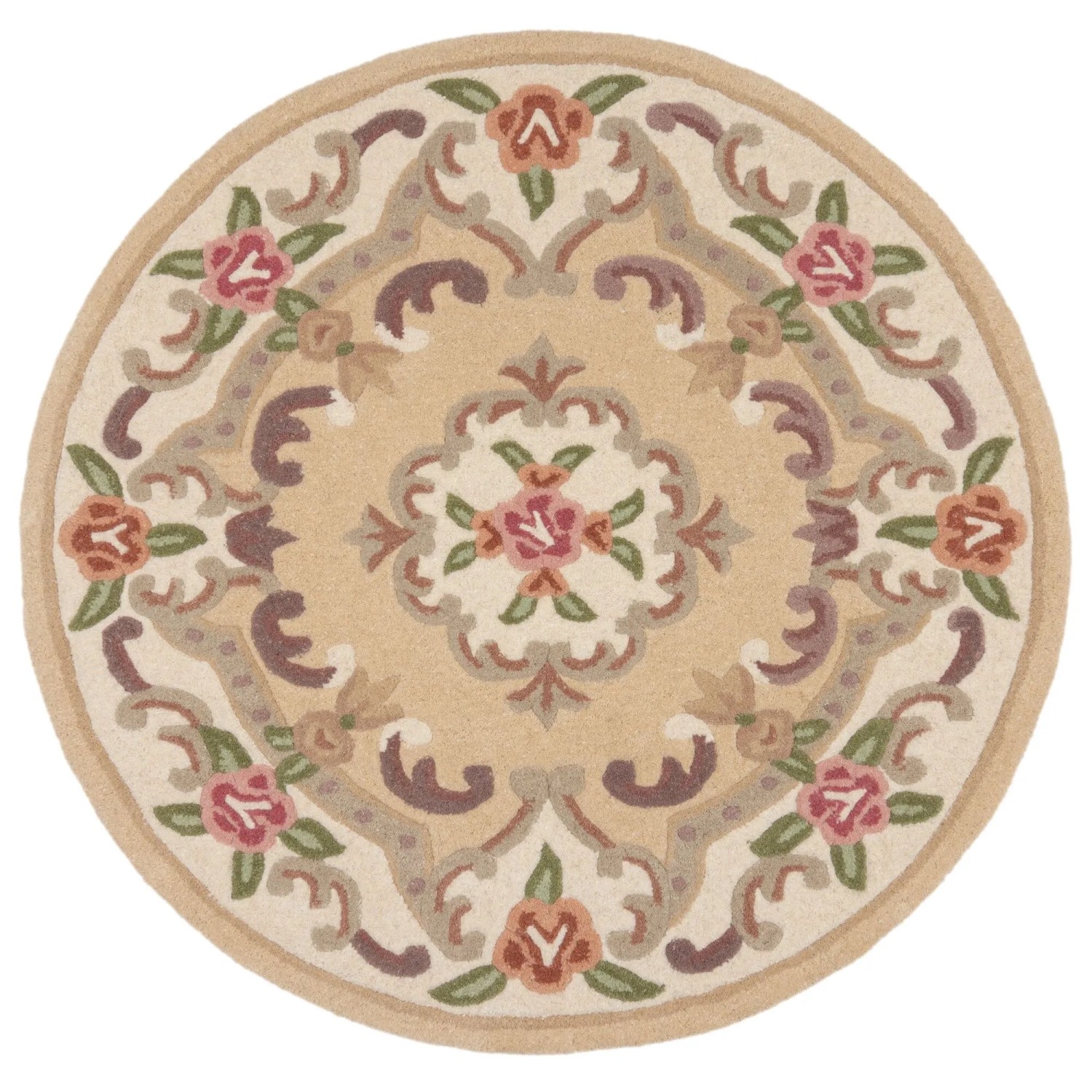 Flair Rugs Wollteppich Aubusson 150 cm x 240 cm Beige