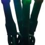 LED-Lichterkette, 24m, warmweiß & mehrfarbig, für Innen & Außen.