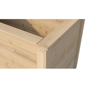 Detailansicht des GH Killarney HB 300Nat Holzhochbeets aus naturbelassenem Fichtenholz.
