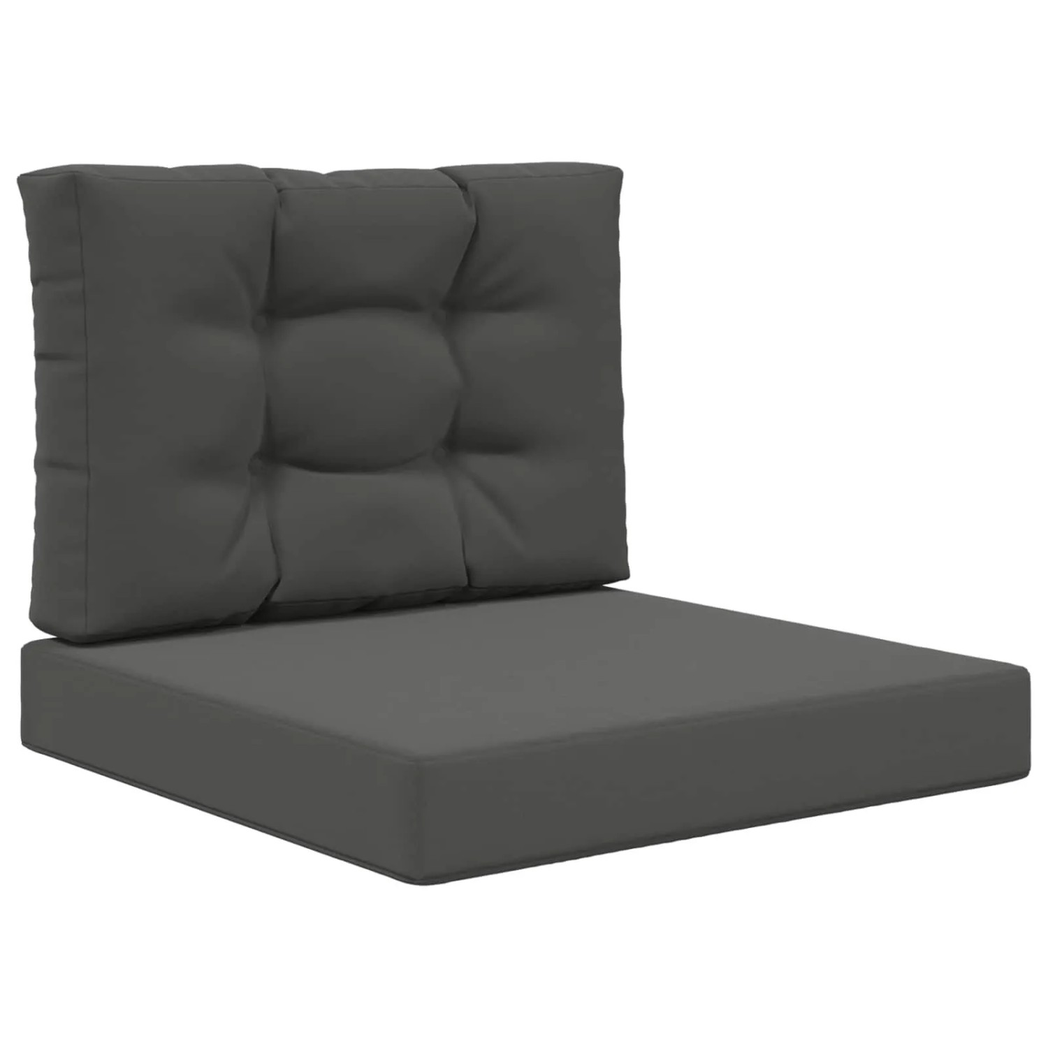 vidaXL Sofakissen für Draußen 2-Tlg Anthrazit Polyester 900727