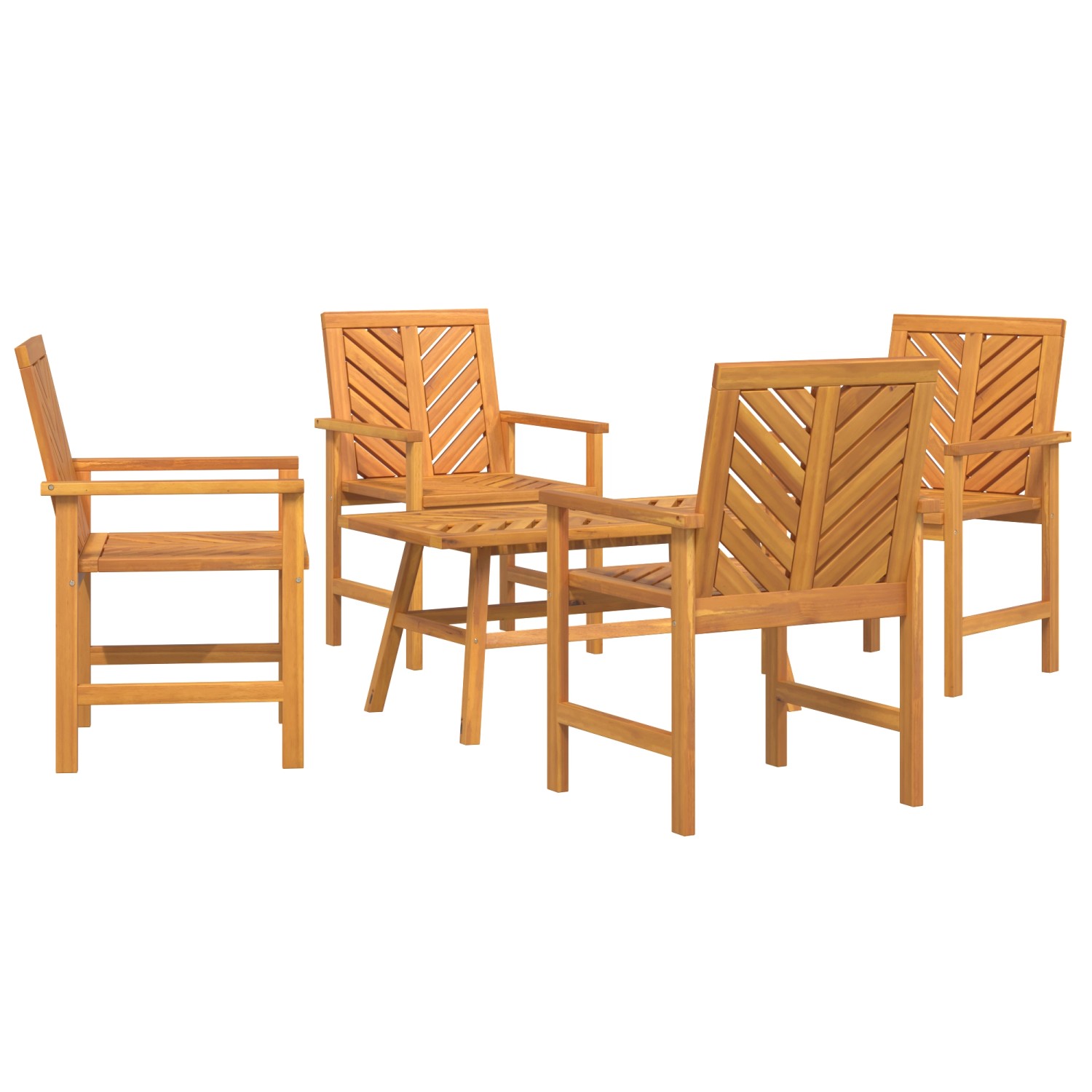 vidaXL 4-Teilige Garten Lounge Set Massivholz Akazie 3154130 günstig online kaufen