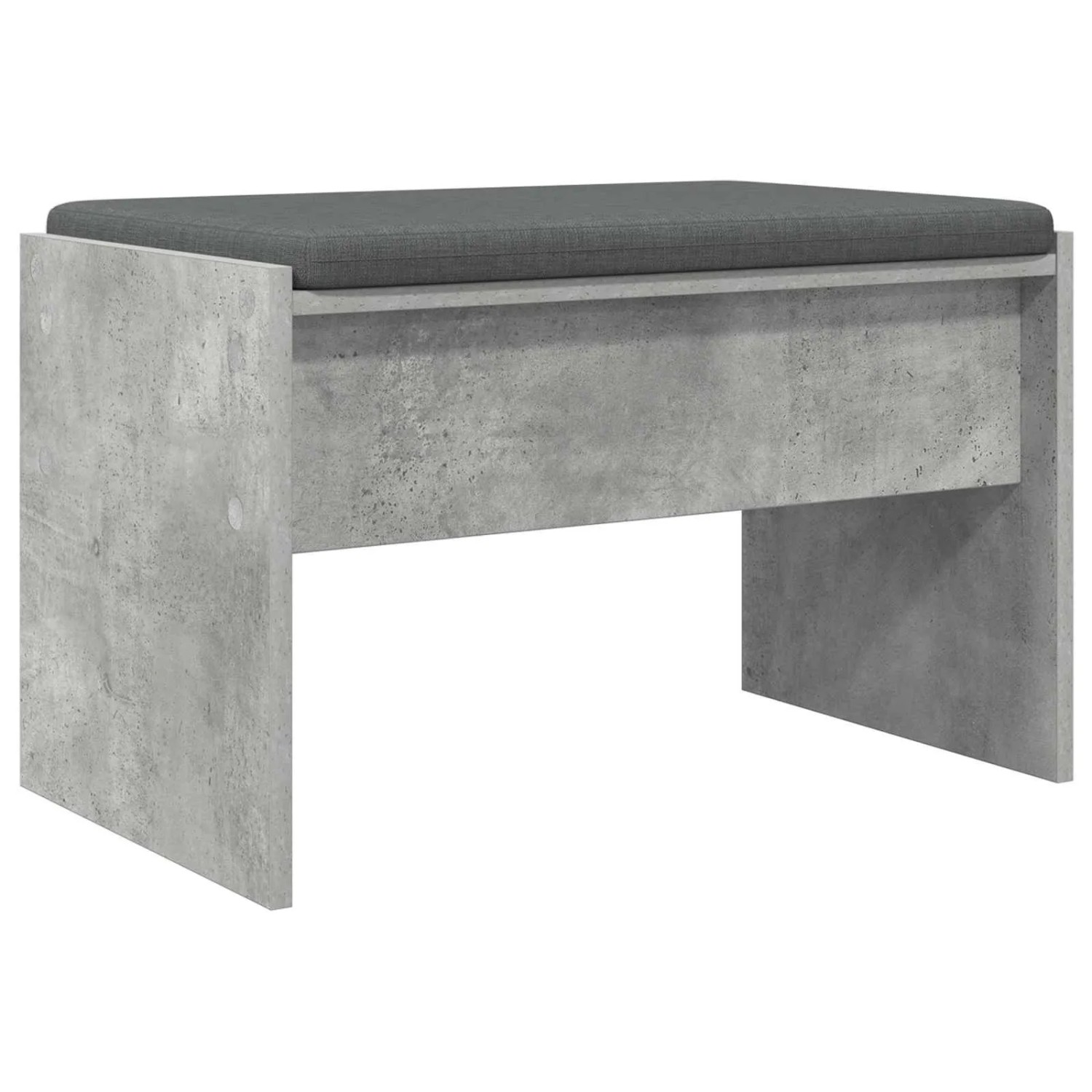 vidaXL Flurbank mit Kissen Beton Grau 63 x 38 x 40 cm 891547