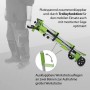 TRUTZHOLM Untergestell für Kappsäge mit Rädern, zusammengeklappt für Transport. Elektrowerkzeug Zubehör.