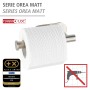 Wenko Toilettenpapierhalter Orea Matt, Edelstahl rostfrei, Turbo-Loc Wandbefestigung.