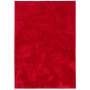 Weinroter Hochflor Teppich (80x150cm) für Wohnräume, super soft und luxuriös.