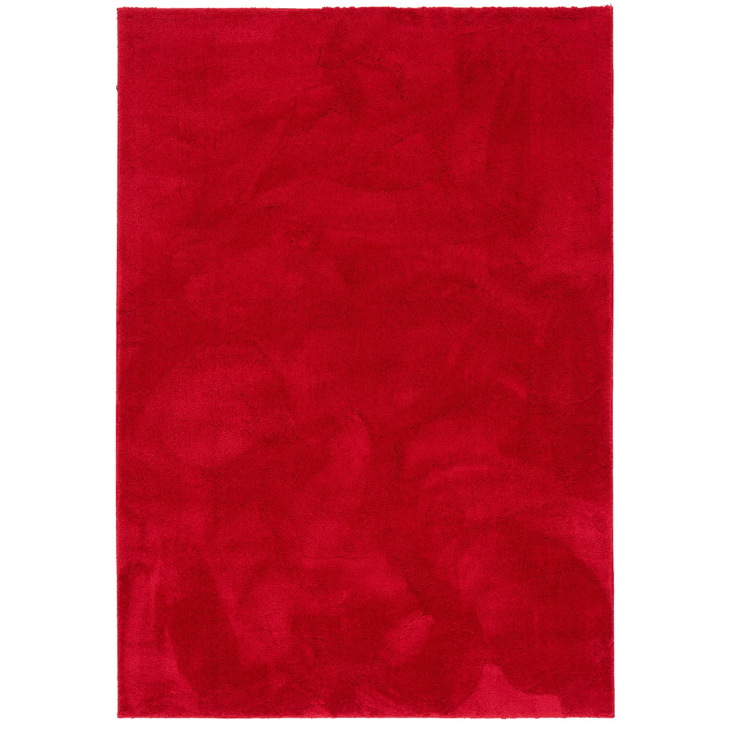 Weinroter Hochflor Teppich (80x150cm) für Wohnräume, super soft und luxuriös.