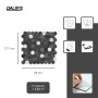 Dalsys selbstklebende Mosaikfliesen in Hexagon-Form, anthrazit und silber, 11 Stück (0,88m²).