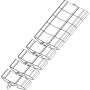 Evoline Wirelane flexibler Kabelkanal, schwarz, mit Kettengliedern, ausziehbar 750-1000mm, für Schreibtisch.