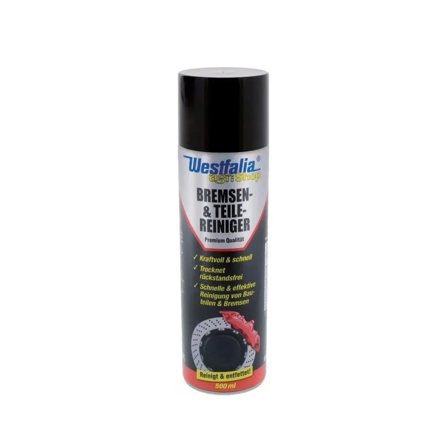 Westfalia Bremsenreiniger 12 X 500 ml Spray Schwarz Metall