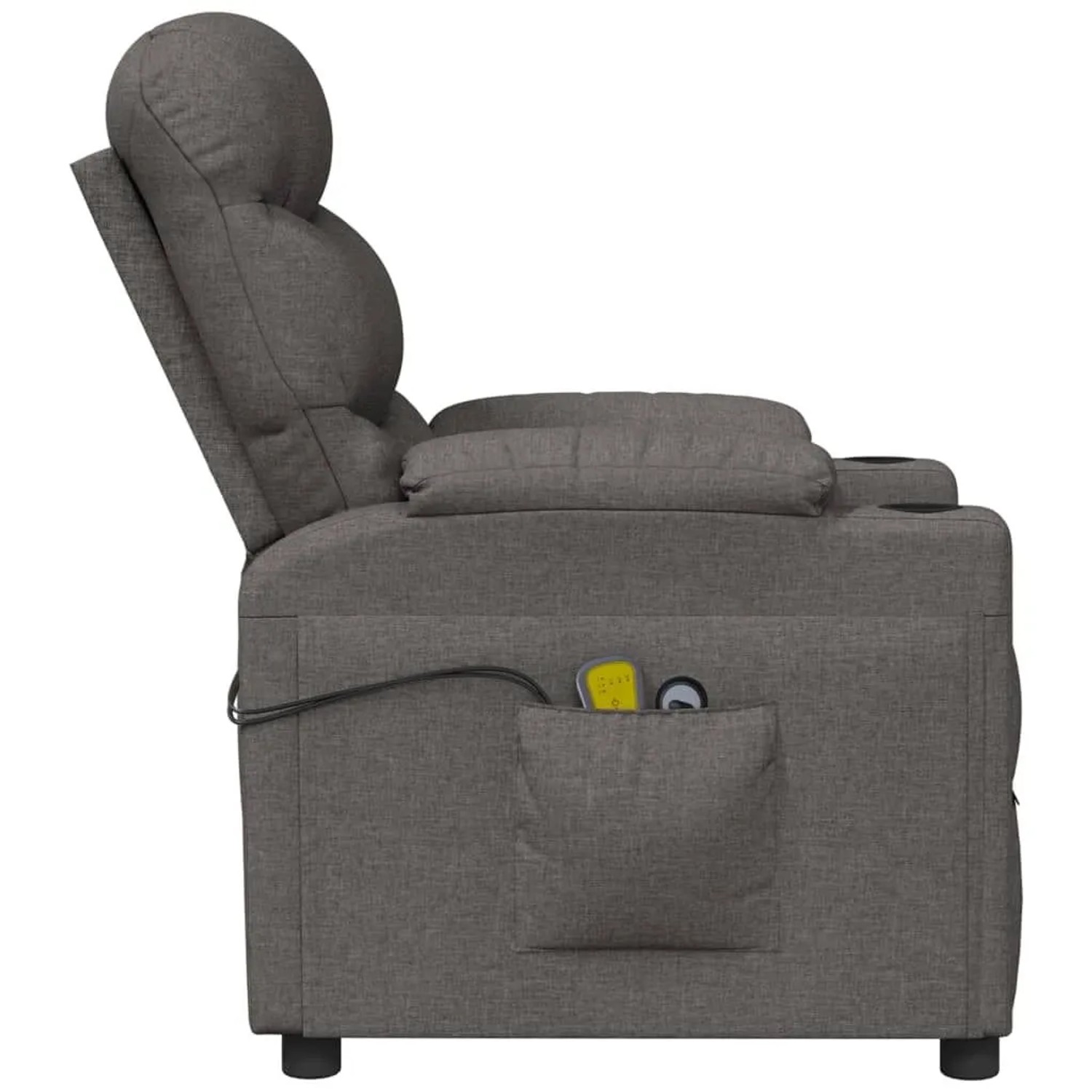 vidaXL Massagesessel Elektrisch Dunkelgrau Stoff 3143504_6