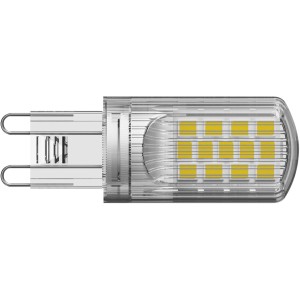 Osram G9 LED Leuchtmittel, 4,2 W, warmweißes Licht für Wohnräume, energiesparend und langlebig.