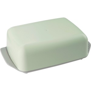 Fackelmann Butterdose Eco, 2-teilig, lichtgrau-mintgrün, für die Küche.