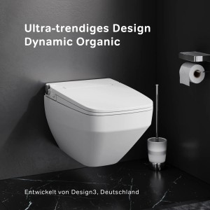 AM.PM Wand-WC Inspire V2.0 mit E-Sitz, Sitzheizung und Beleuchtung. Spülrandlose Hänge-Toilette.