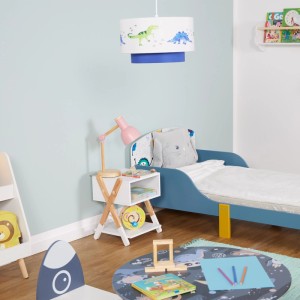 Relaxdays Kindernachttisch MDF Kiefernholz Offenes Fach 42 cm x 34 cm x 30 cm 3,4 kg