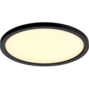Schwarze Philips Hue Aurelle LED-Panelleuchte, Ø 39,5 cm, für stimmungsvolles Licht.