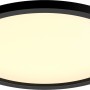 Schwarze Philips Hue Aurelle LED-Panelleuchte, Ø 39,5 cm, für stimmungsvolles Licht.