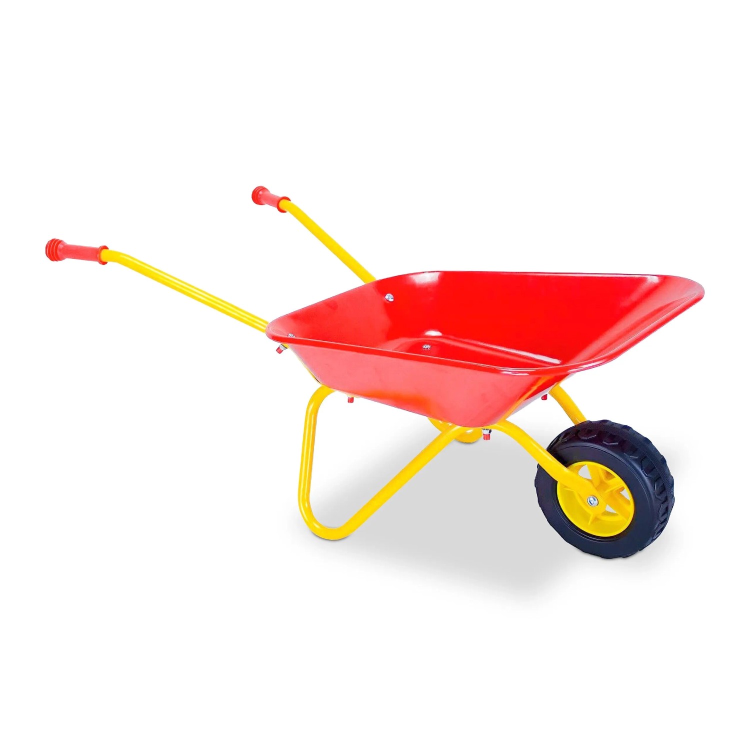 Relaxdays Schubkarre für Kinder Eisen PE Rot 43 cm x 74 cm x 36 cm 2,1 kg