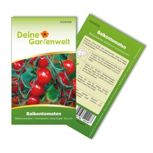 Samentütchen Balkontomate Rot Balkonzauber von Deine Gartenwelt mit Tomaten.