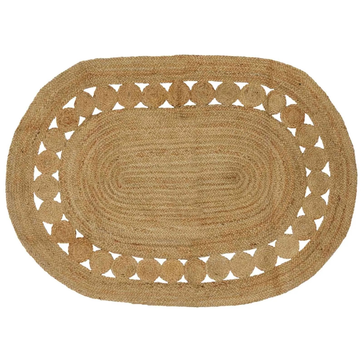 vidaXL Teppich Braun 122 x 183 cm Jute 42010806
