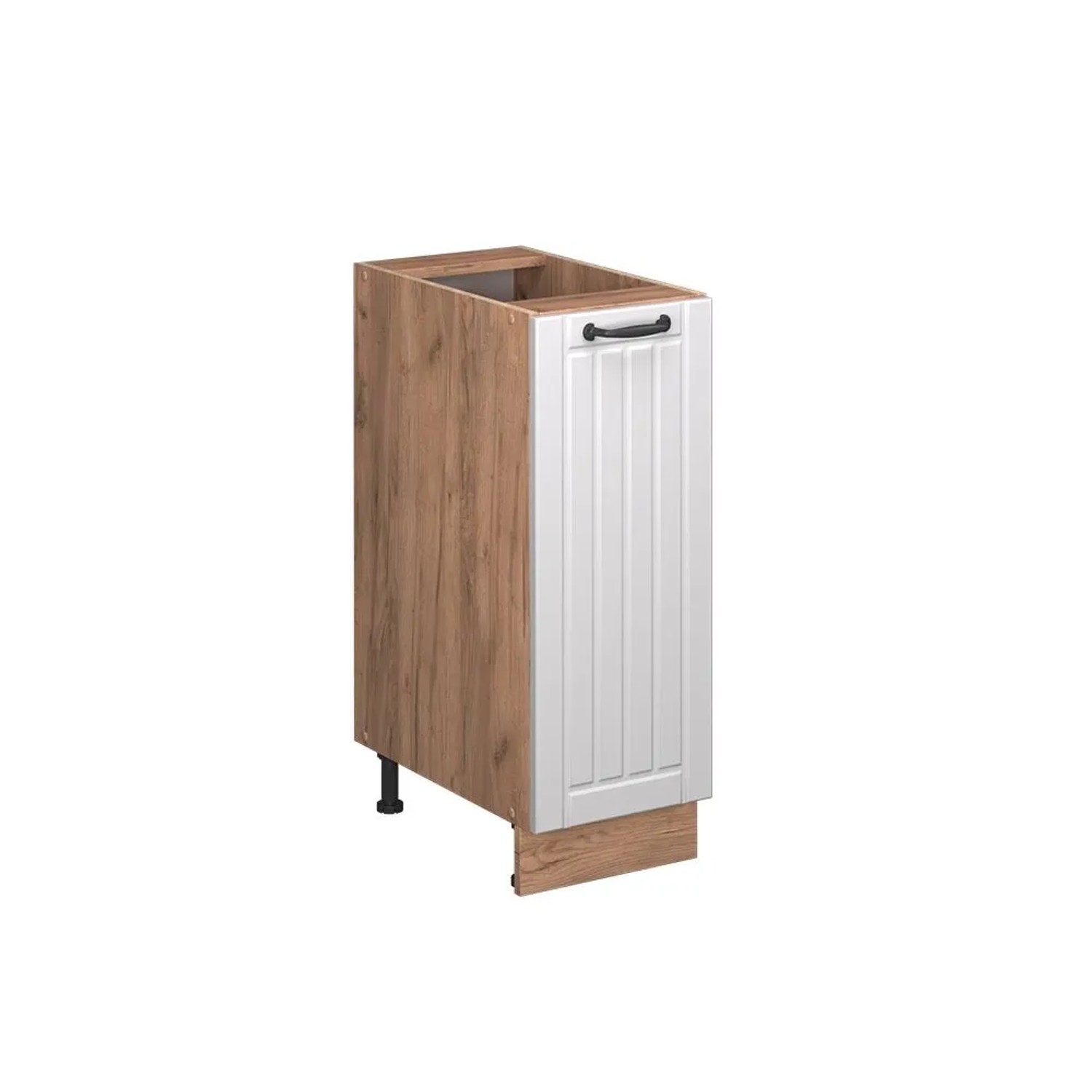 Vicco Apothekerschrank Fame-Line Weiß Landhaus 30 x 82 AP Eiche Art Nr 57076