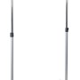 Verstellbare Rollgarderobe mit Schuhablage, ideal für flexible Aufbewahrung von Kleidung.