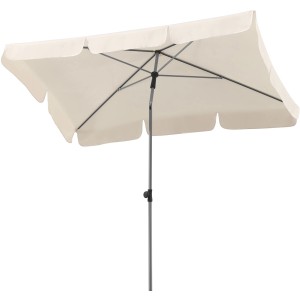 Schneider Balkonschirm Locarno, 180x120 cm, Natur, mit Push-Up Mechanik.