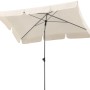 Schneider Balkonschirm Locarno, 180x120 cm, Natur, mit Push-Up Mechanik.