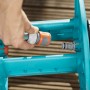 Gardena CleverRoll S Schlauchwagen: Schlauchanschluss Detailaufnahme.