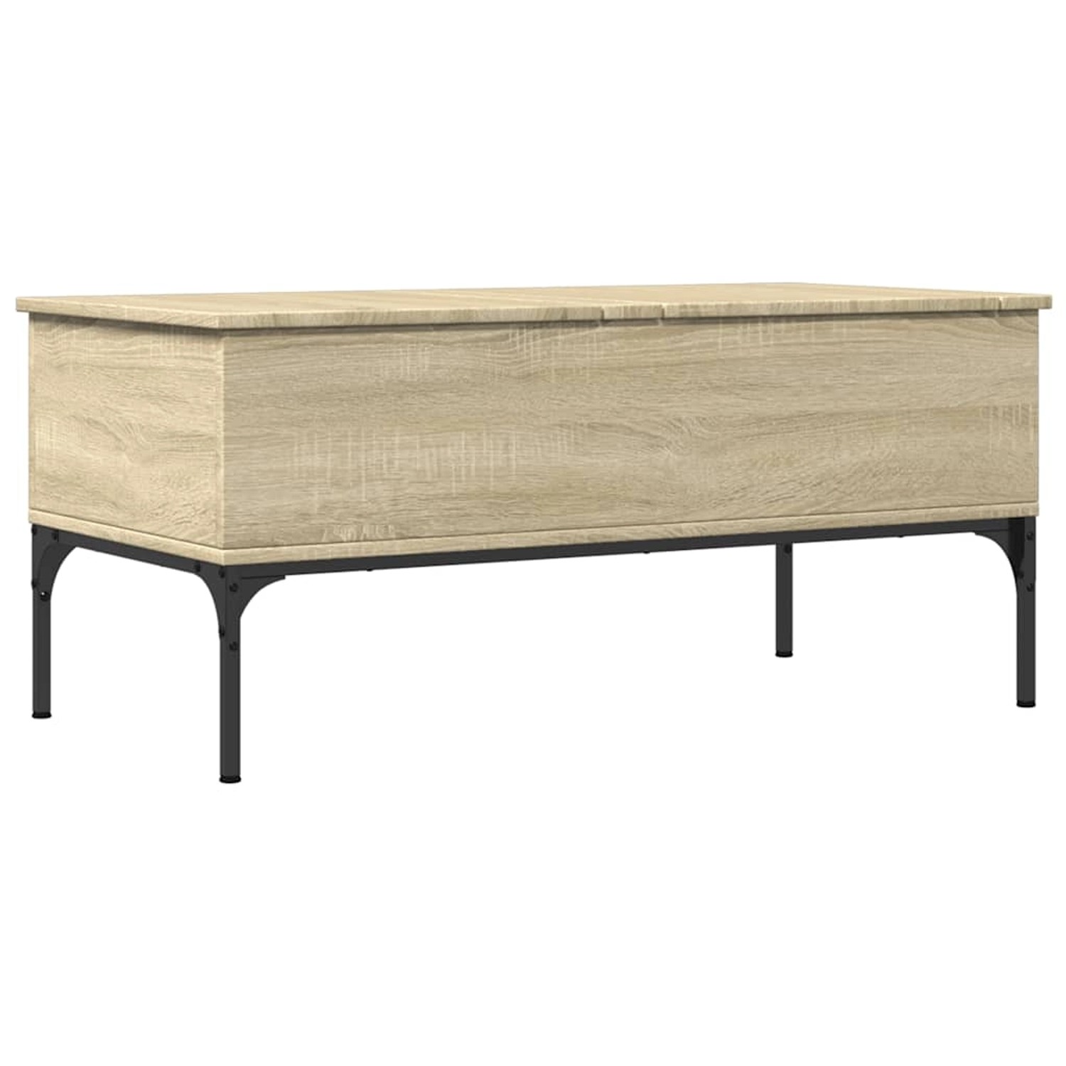 vidaXL Couchtisch Sonoma-Eiche 100x50x45 cm Holzwerkstoff und Metall 845412 günstig online kaufen