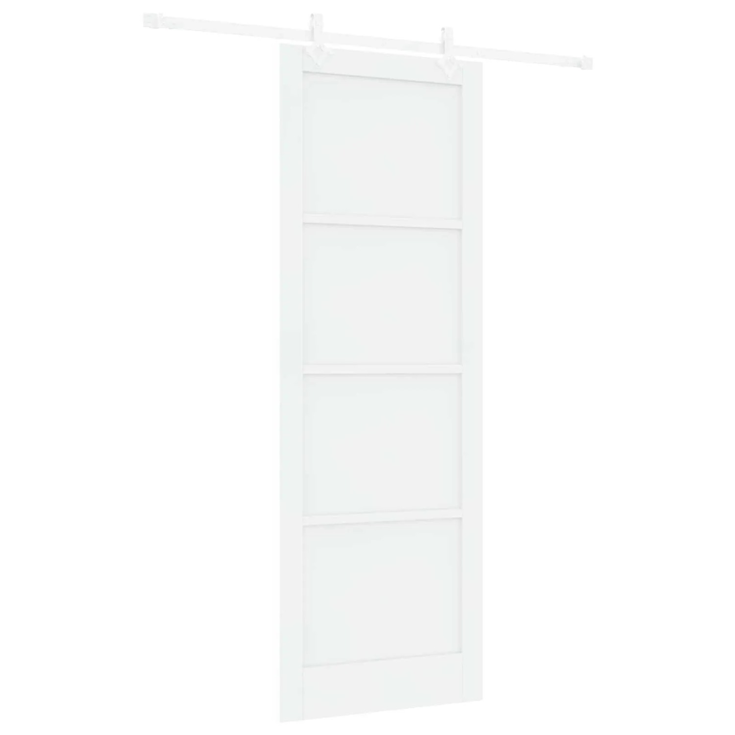 vidaXL Schiebetür Weiß 83 x 232 cm Massives Kiefernholz 3445527