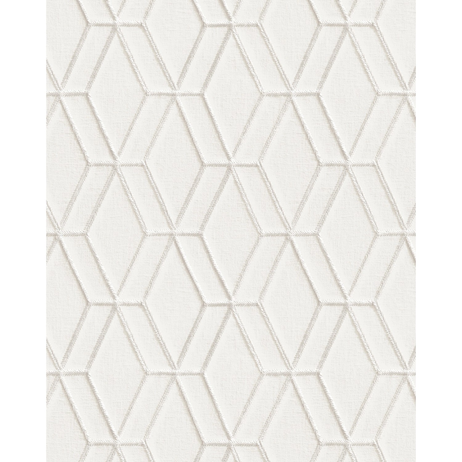 PROFHOME DE120061-DI Grafik Tapete Geometrisch glänzend Weiß Silber 0,53 m günstig online kaufen